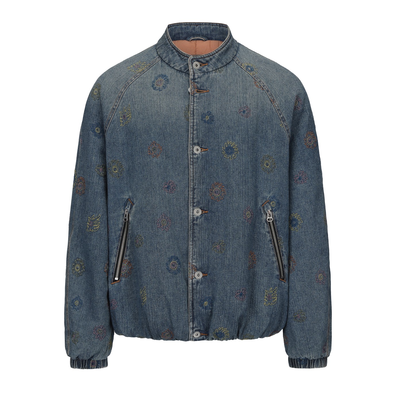 GARCON BY GARCON 25AW 经典斑斓太阳刺绣汉麻牛仔棉服