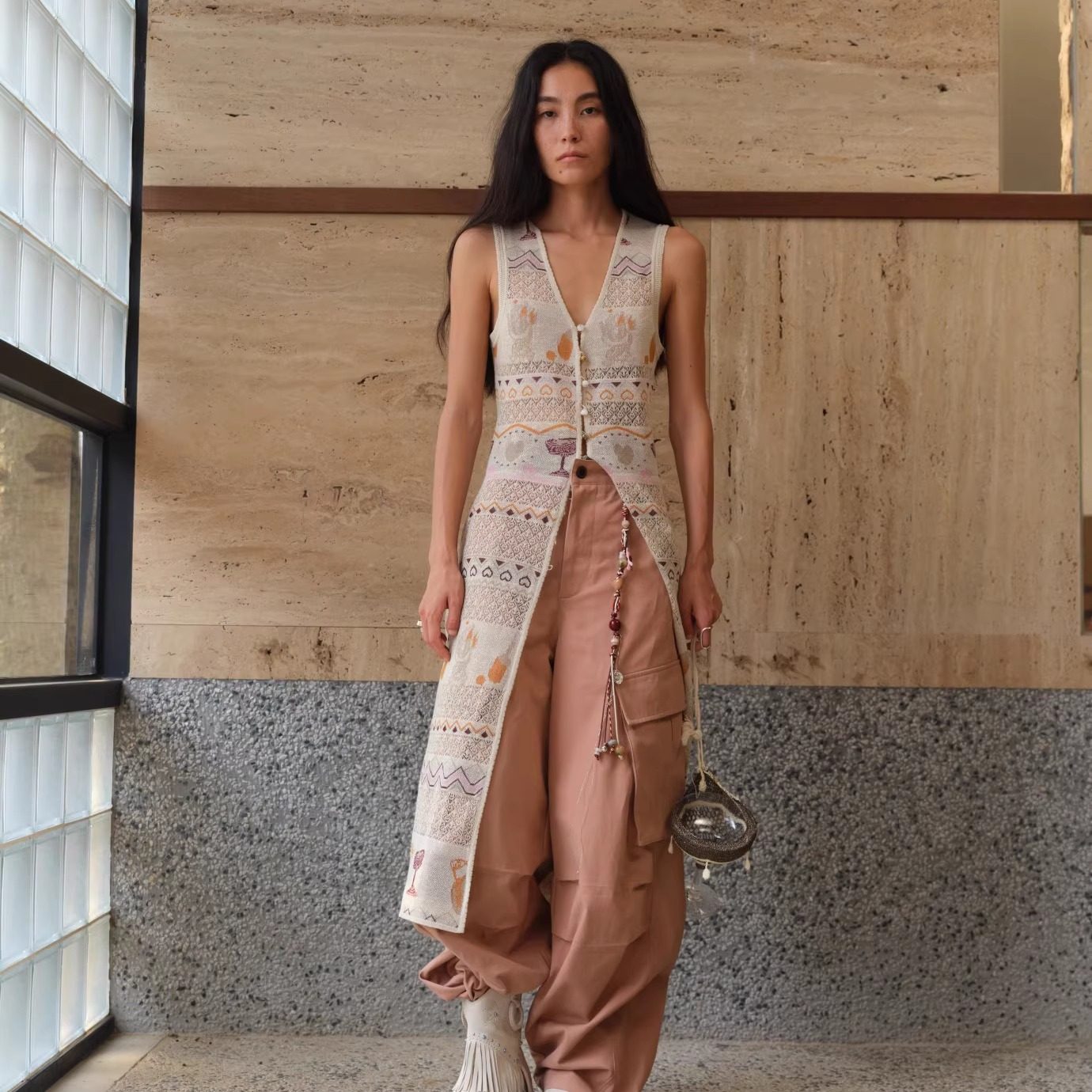 Shelle Artiste 干杯吧提花连衣裙微醺吧工装裤