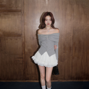 一字蝴蝶结上衣 25AW新款 OLIVIA DUO