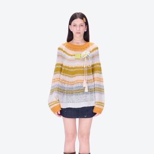 MARZO 春日普罗旺斯系列 2026SS 新款 镂空条纹毛衣 春夏 13DE