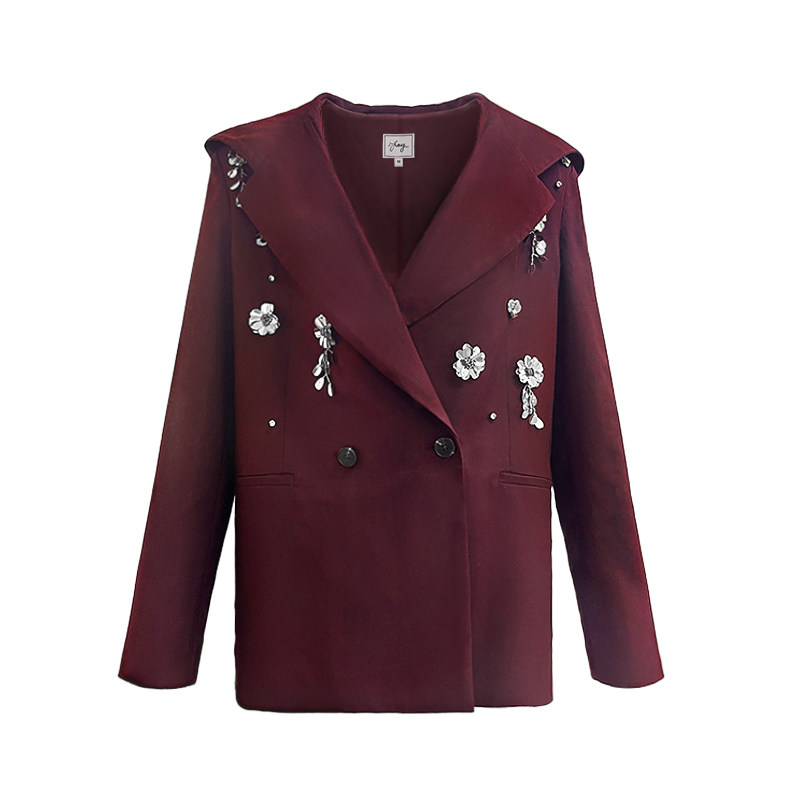 IFAY BY FAYE 26SS 重工珠片花西服抽绳百褶半裙,女装/女士精品,时尚套装,淘宝优惠券,粉丝福利购,淘宝优惠卷