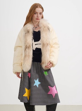 SOFITTE 25AW秋季 可拆卸毛领廓形宽松星星口袋夹克外套