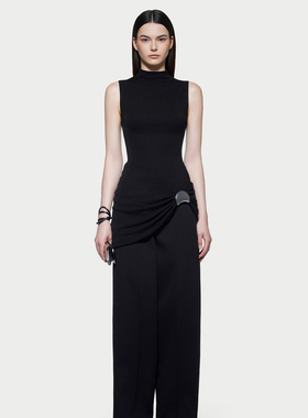 CHATS BY C.DAM 2025 AW MARGOT 纯色通勤休闲修身无袖上衣