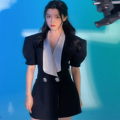 5折清仓折扣M码 最后一件 Nana Jacqueline 黑白经典连衣裙