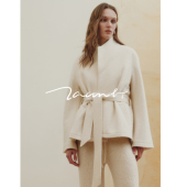 Zaanli暂离 可拆卸内羽绒夹克 25秋冬新品 不规则立领斗篷式