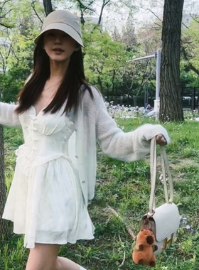 Nana Jacqueline 2Sss 蝴蝶结装饰挂脖修身连衣裙