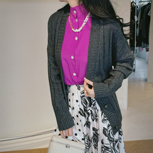 【4折】EACH OTHER针织开衫外套 衬衫Ports1961波点拼接半裙