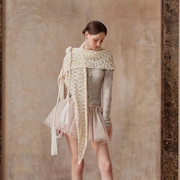 Fa sogno珐颂原创  “云絮轻语”针织毛衣“圆舞曲'蓬蓬半裙