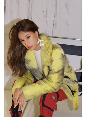 NUMERO OTTO 意大利高级水貂 十字貂 辣妹荧光黄黑机车款