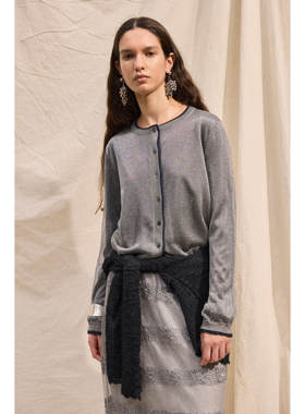 PLAYAPLY 26SS春夏 双层撞色开衫