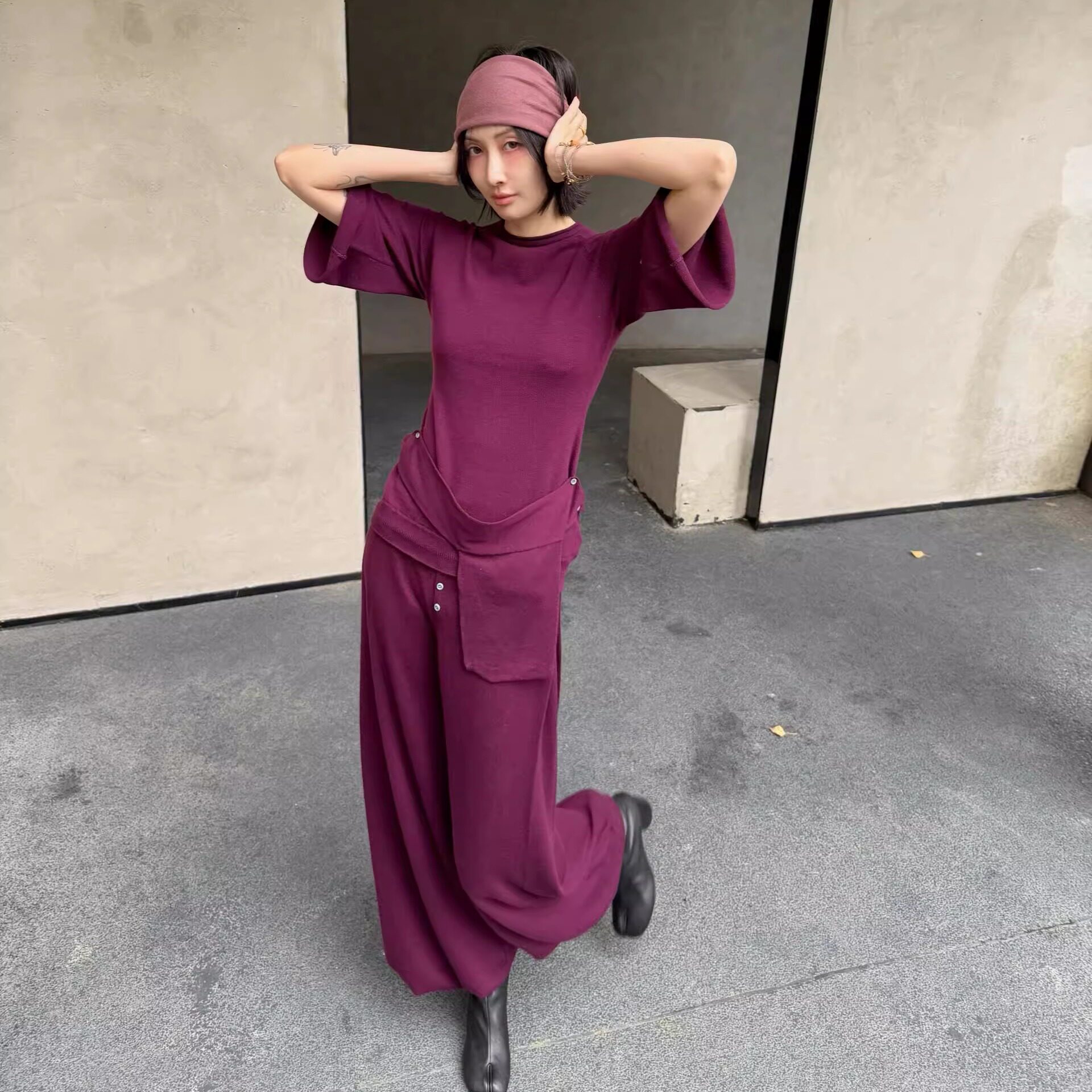 o cloche code_翘肩蝴蝶袖上衣_100%美丽奴羊毛