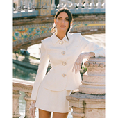 套装 Nana 翻领钻饰收腰显瘦西装 外套时尚 Jacqueline2025春季 新款