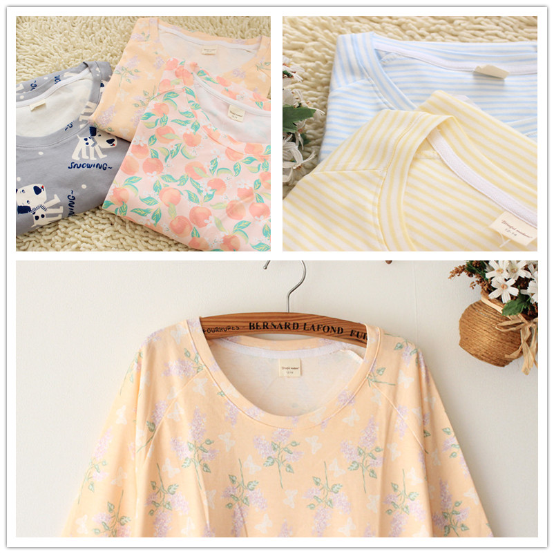 瑕疵款七分袖纯棉加肥加大码女生睡裙全棉胖MM200斤简约家居裙