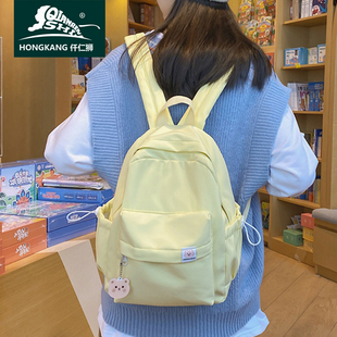 女童出游可爱洋气软双肩包女孩休闲外出旅行小书包 儿童旅行背包