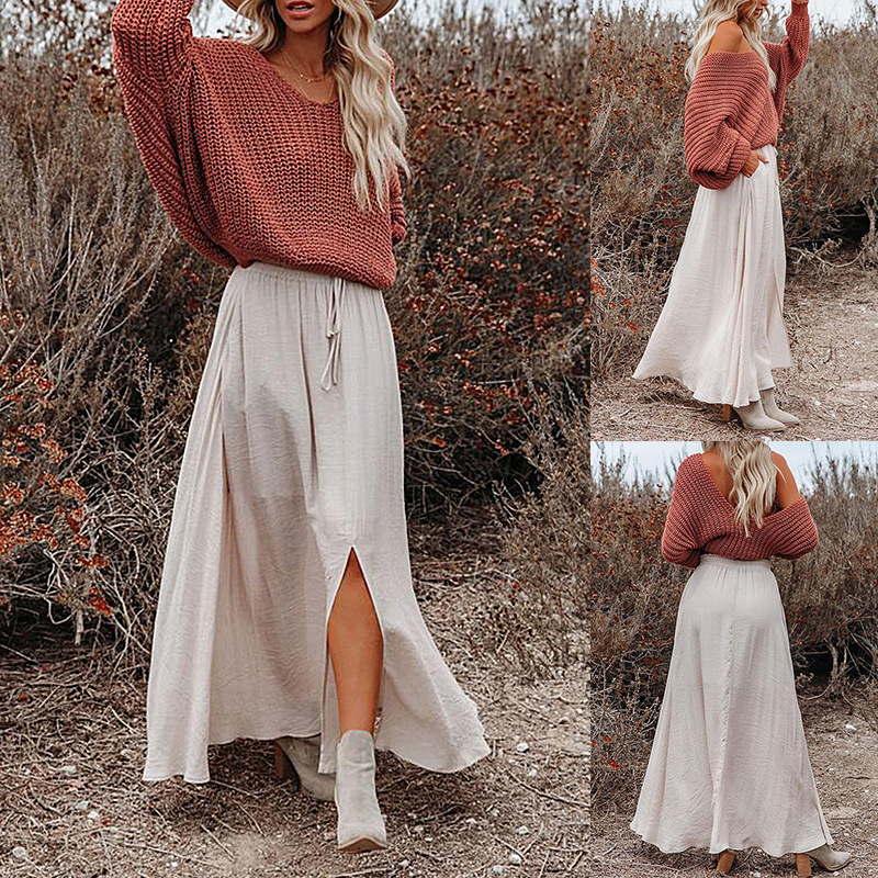 ong Sleeve Round Neck Loose Casual Knitted Sweater秋季女毛衣|ruв категории Женская одежда, свитер - от Buy2taobao.com для оказания профессиональной услуги покупки агента Taobao
