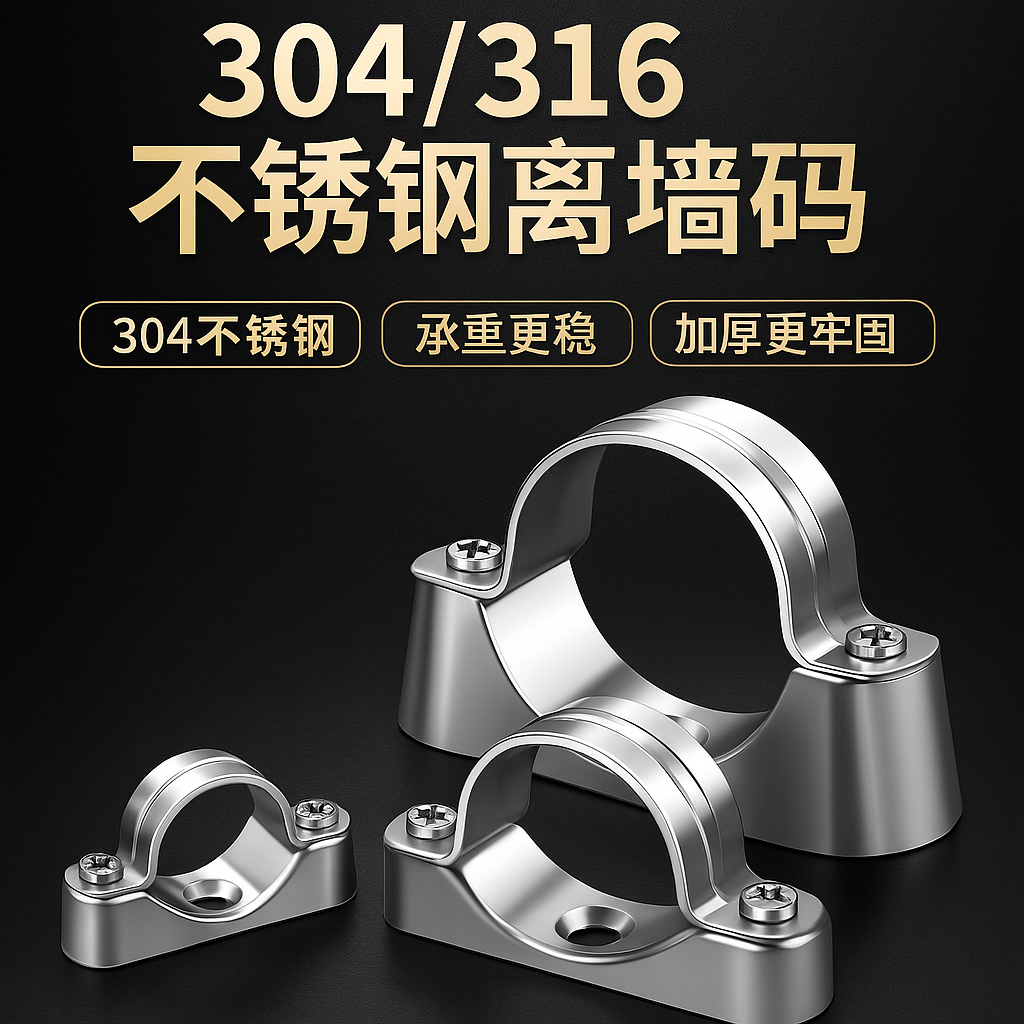 304不锈钢离墙码元宝卡马鞍卡