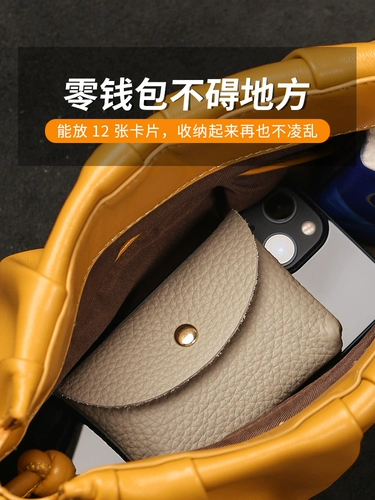 Кожаный картхолдер, маленький кошелек для визитных карточек, ретро легкая и тонкая маленькая система хранения, небольшая сумка