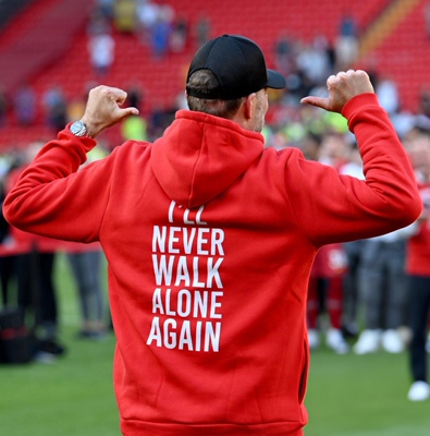 克洛普告别战 YNWA感谢T恤足球运动球迷周边短袖T恤修身