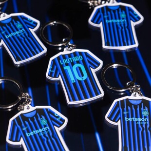国际米兰球衣钥匙扣挂件周边 劳塔罗小图拉姆迪马尔科巴雷拉