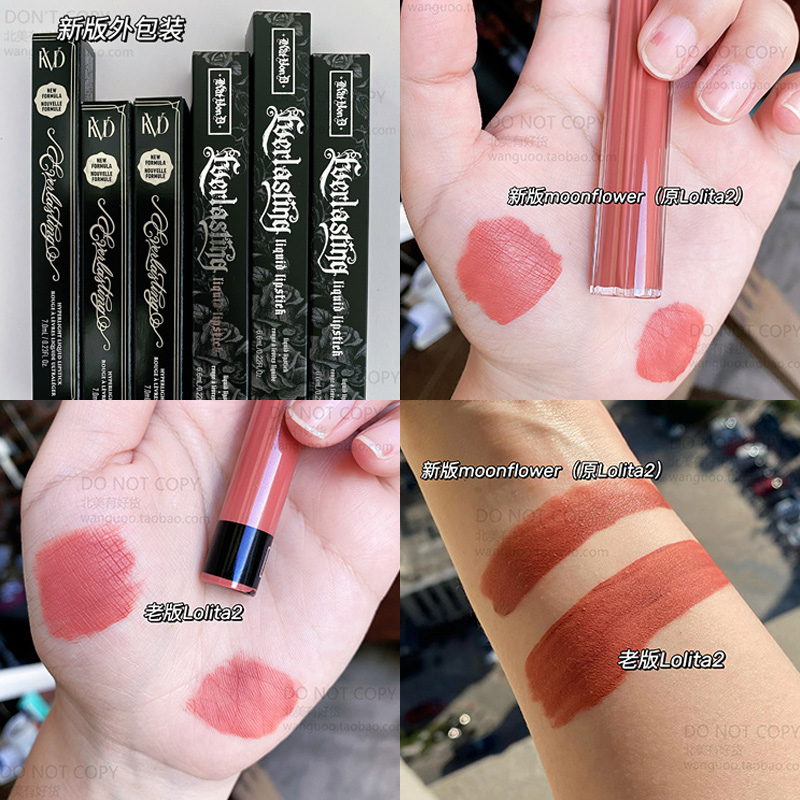 现货 KVD kat von d哑光液体唇釉口红 lolita double新moonflower-封面