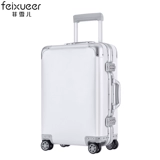 Металлический универсальный элитный чемодан на колесиках, алюминиево-магниевый сплав, 20 дюймов