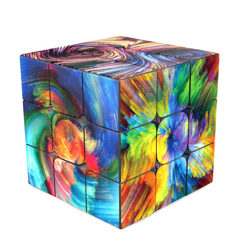RUBIKS CUBE 3RD ORDER BEGINNER SMOOTH PHOTO CHILDRENS EDUCATIONAL TOYS CREATIVE CARTOON PATTERN CUSTOM LOGO EXHIBITION