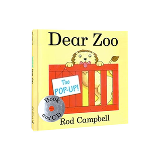 盖世童书 亲爱的动物园（大开本翻翻书） The Pop-up Dear Zoo 书+CD 0-3岁英文原版绘本儿童宝宝立体机关书低幼宝宝英语启蒙读物