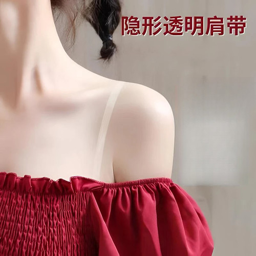 透明肩带内衣防滑宽文胸吊带可外露女无痕带子一字领配件夏季隐形