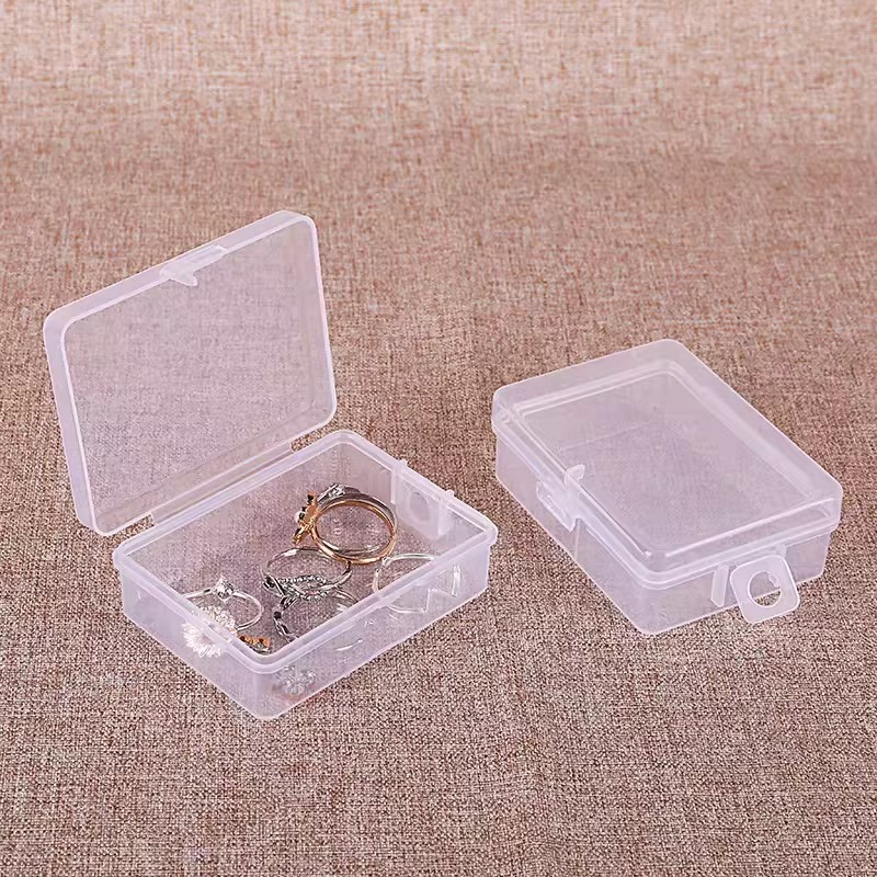 塑料盒子长方形透明零件收纳盒小号元件盒工具盒有盖PP小盒子加厚