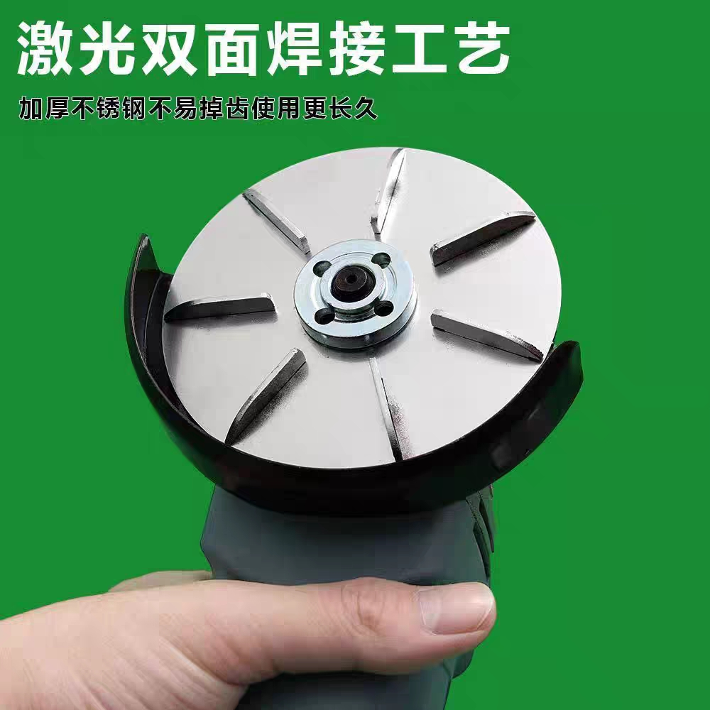 屠宰畜牧专用脱毛神器刮猪毛羊毛磨光机电动角磨机不锈钢刮毛刀盘