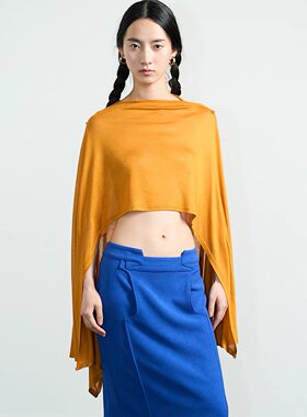 ENKSH针织套头多穿法斗篷
