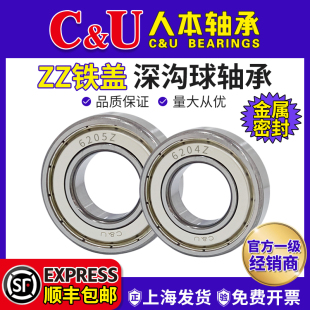 人本铁盖6202轴承6204高速6205型号6206电机6001ZZ6203 6201 6000