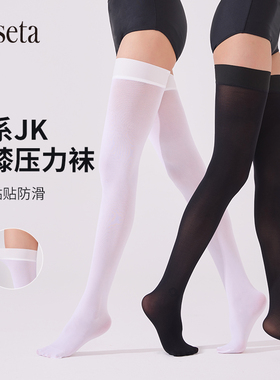 Laseta兰妲50D果冻贴贴袜防滑大腿袜隐形肉色美肤袜防晒过膝袜