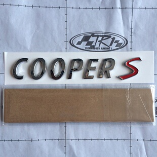 适用宝马迷你MINI Cooper车标志改装COOPER S车尾标车贴后英文标