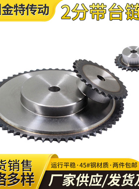 2分工艺孔链轮 工业台轮 牙轮 04C链轮传动 8齿-80齿单排滚子链轮