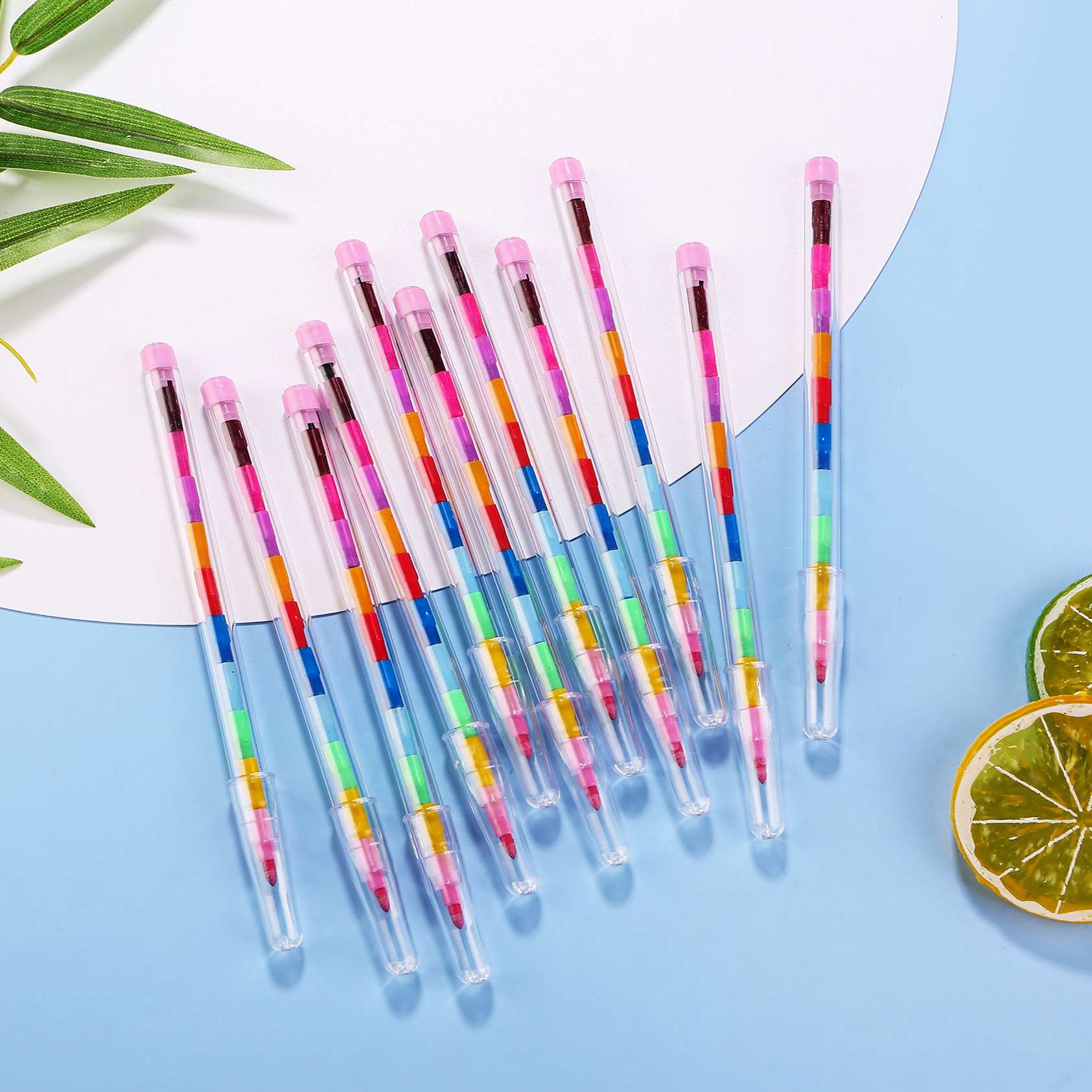 卡通创意彩色蜡笔 下蛋笔儿童绘画蜡笔铅笔