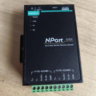 moxa 5232I 隔离型 工业串口网络服务器 保证正