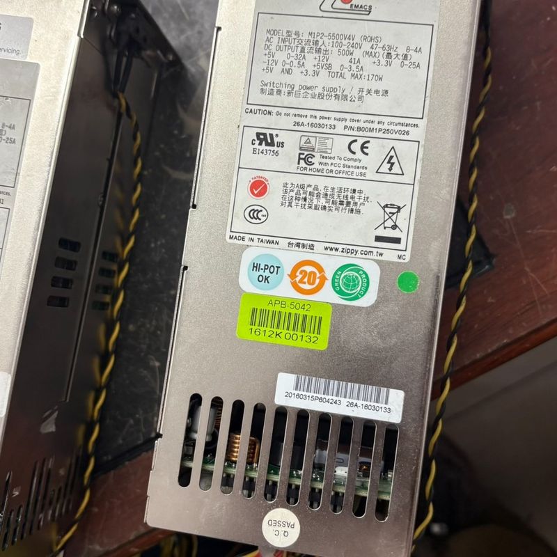 新巨2U冗余电源M1P2-5500V4V 笼子 M1P-25