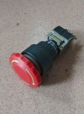 急停按钮开关 型号AH165-2V 红色按钮头 黑色外壳