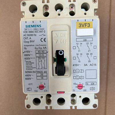 断路器3VF3111-1BN41-0AA0 50A～6