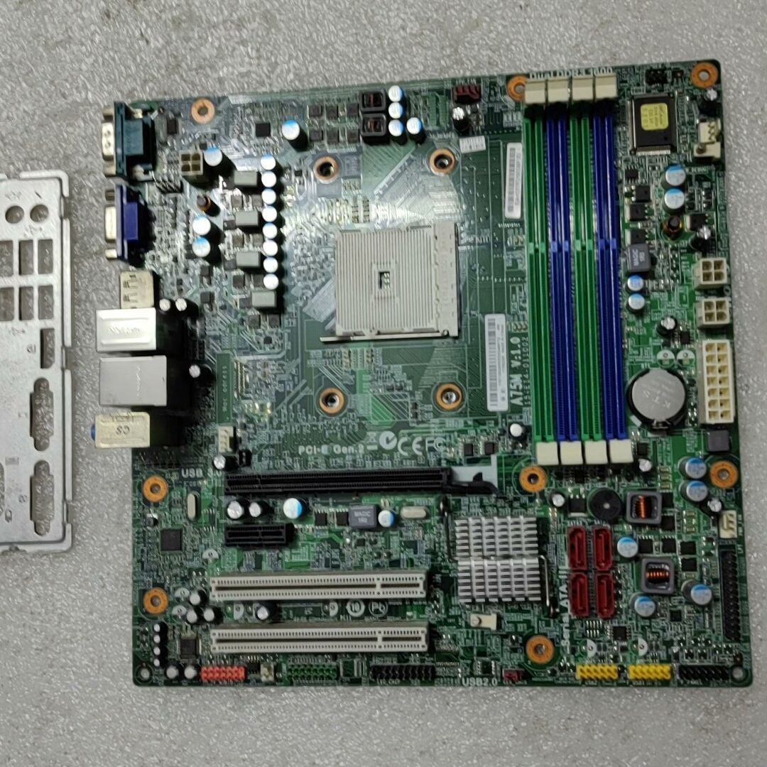 拆机联想A75M V10主板 FM2  14针供电  有2