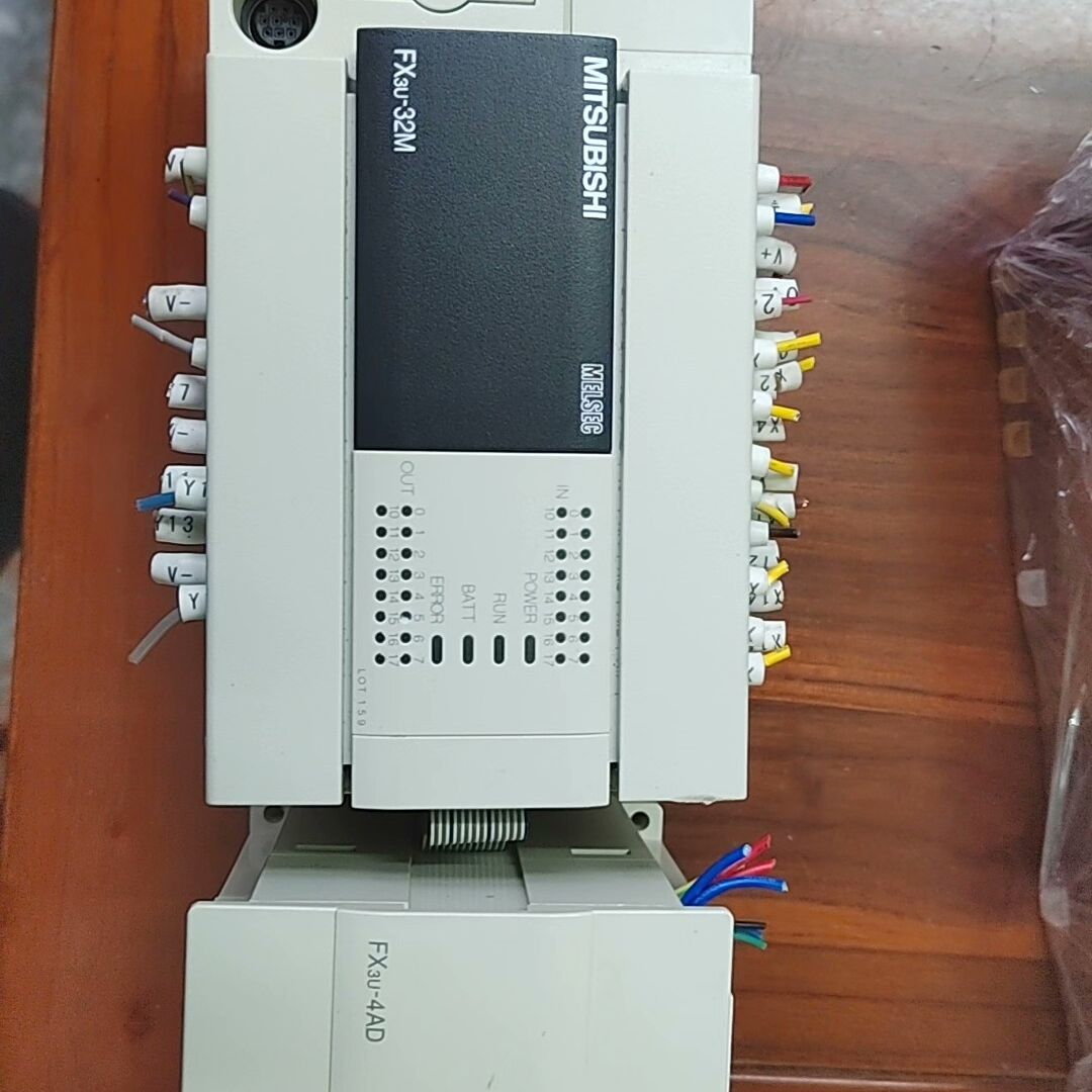 FX3U-32MT/ES-A模块FX3U-4AD拆机货