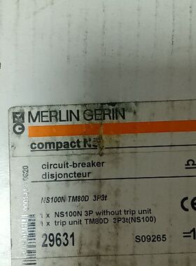 梅兰日兰MERLIN GERIN NS100N TM80D