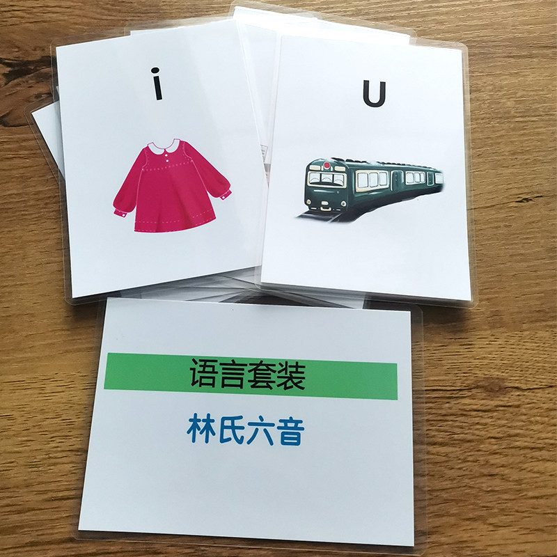林氏六音发音认知辨别言语康复学习用品听障儿童卡片自闭症儿童