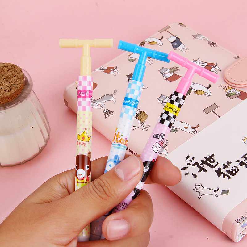 新款直销直销创意学生文具可爱时尚卡通滑板车圆珠笔学生奖品礼品