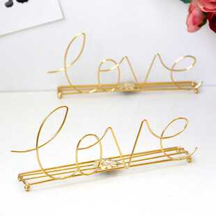 饰摆件英文单词LOVE婚庆婚礼 浪漫金色金属家居圣诞装 新款 直销欧式