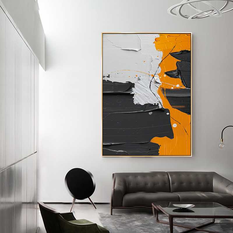 新款直销现代简约抽象玄关装饰画走廊轻奢挂画客厅落地画楼梯过道图片