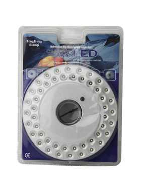 新款直销户外露营探险48LED圆盘灯伞灯野营灯帐篷灯应急灯三挡照