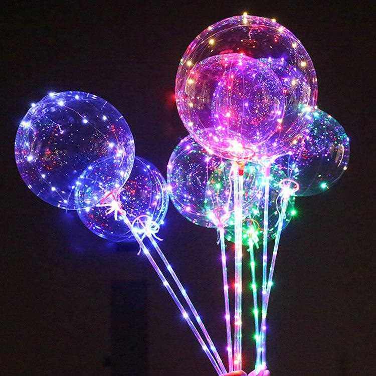 新款直销LED灯串3米5米电池盒铜线灯圣诞气球装饰灯彩灯波波球串