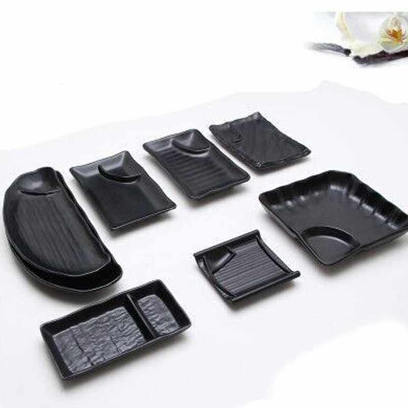 新款直销[]密胺餐具酒吧小吃碟子烧烤盘子饺子盘带醋碟双格盘鱿鱼,餐饮具,碟,淘宝优惠券,粉丝福利购,淘宝优惠卷